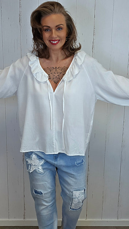 Vera bluse hvit