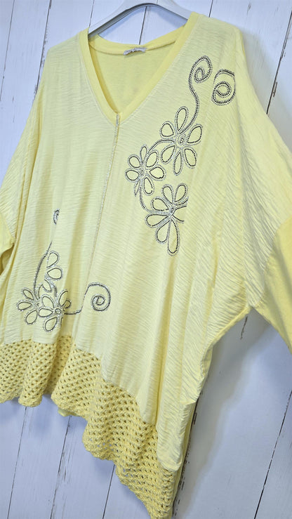 Giselle baggy topp gul