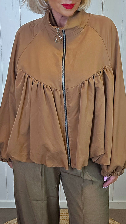 Fia jakke camel