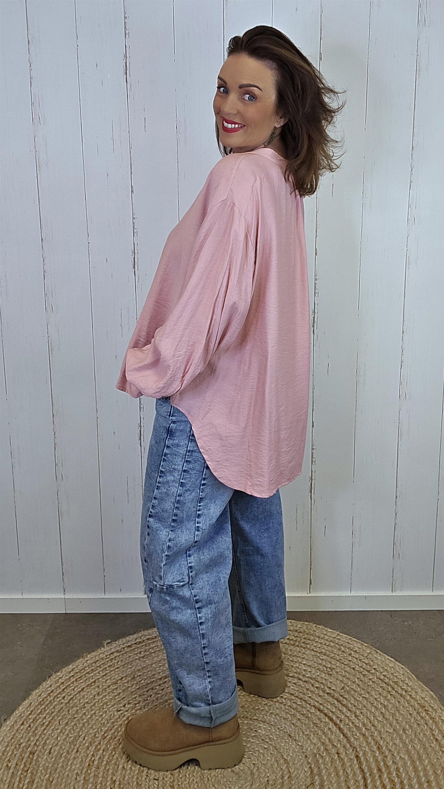 Sara Viskosebluse Rosa