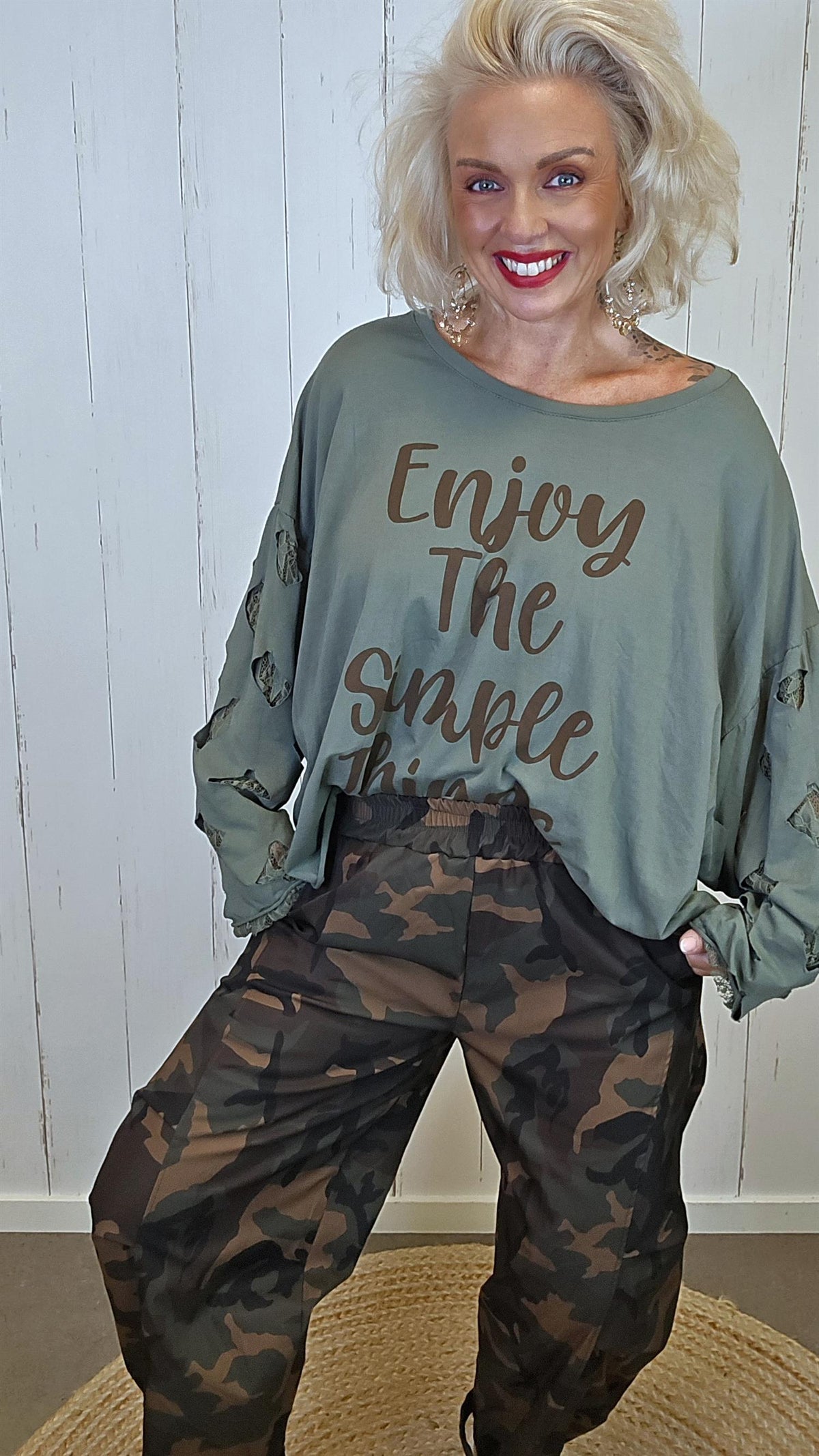 Gia camo bukse