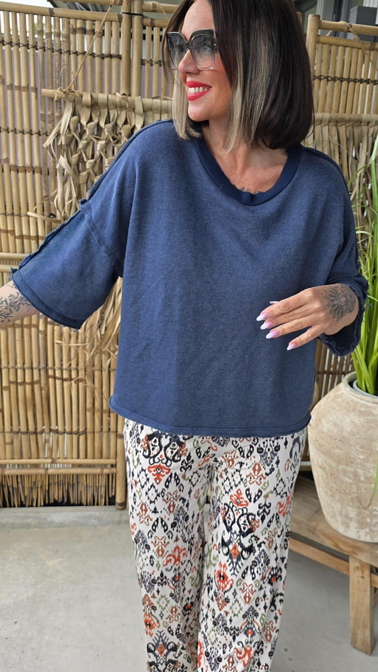 Petronella topp navy