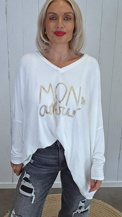 Mon amour genser creme