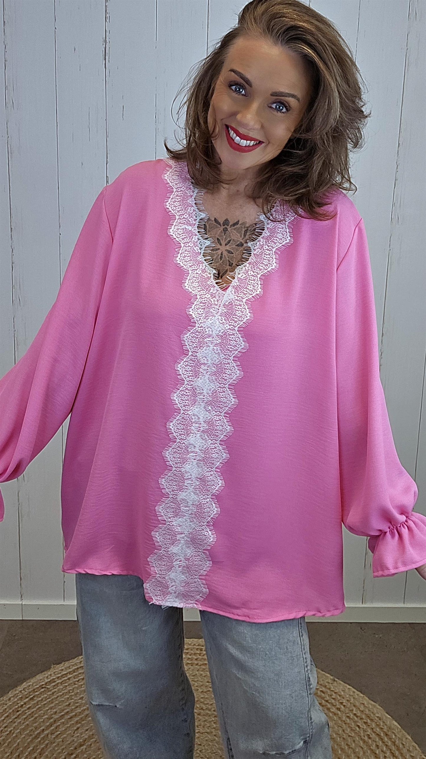 Diana bluse rosa