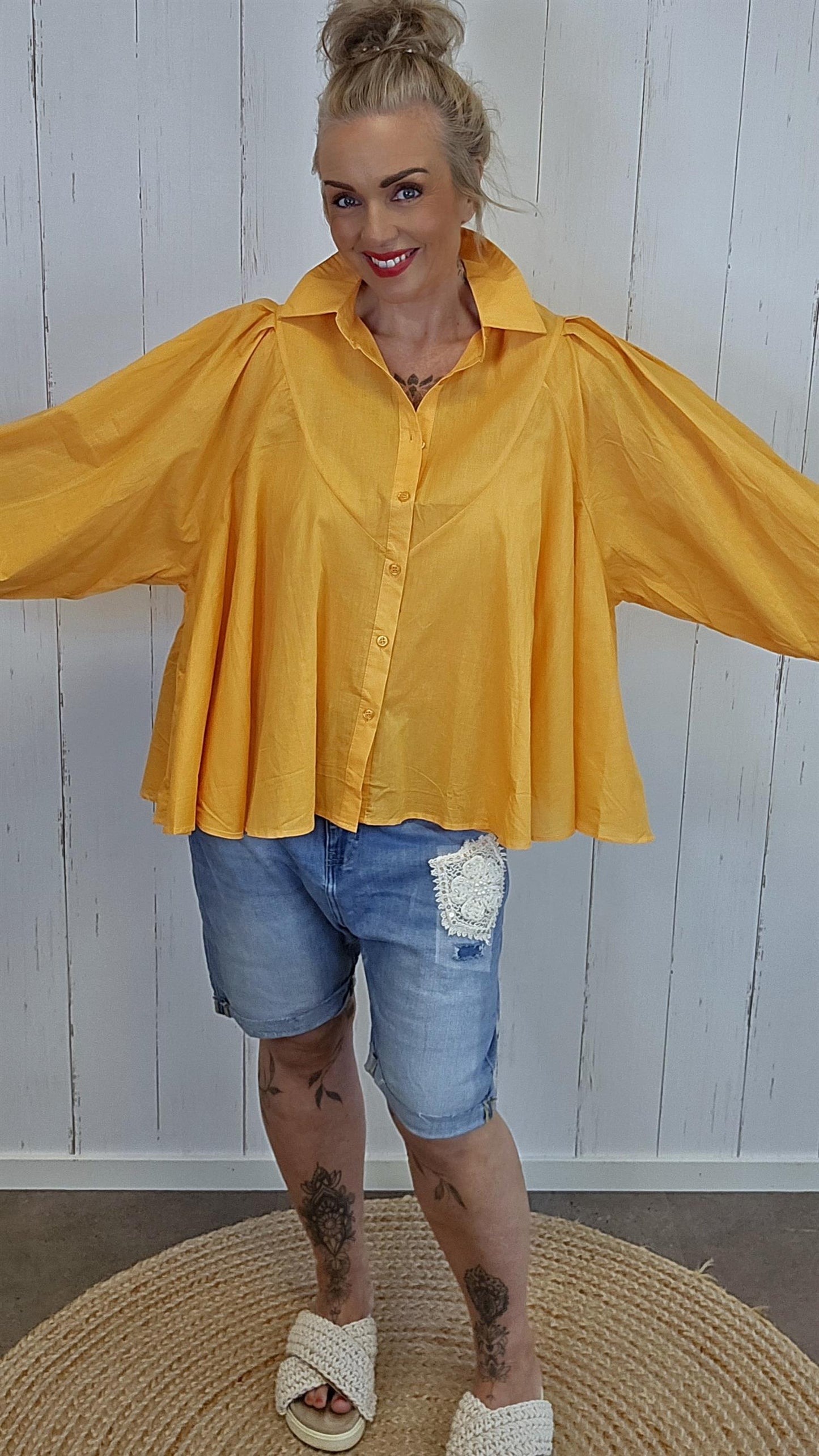 Mira skjorte orange