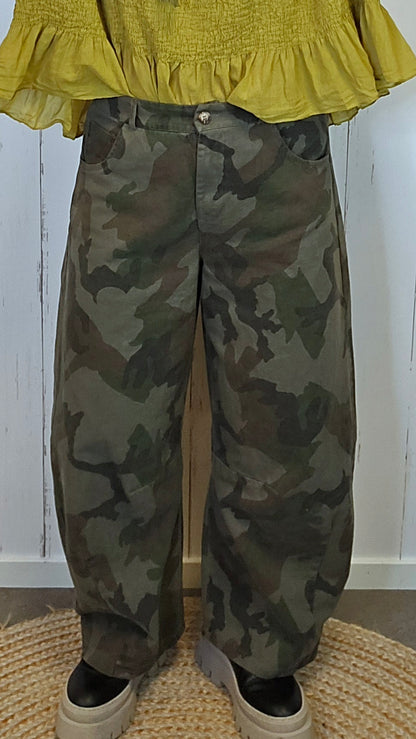 Wild Balo bukse grønn camo