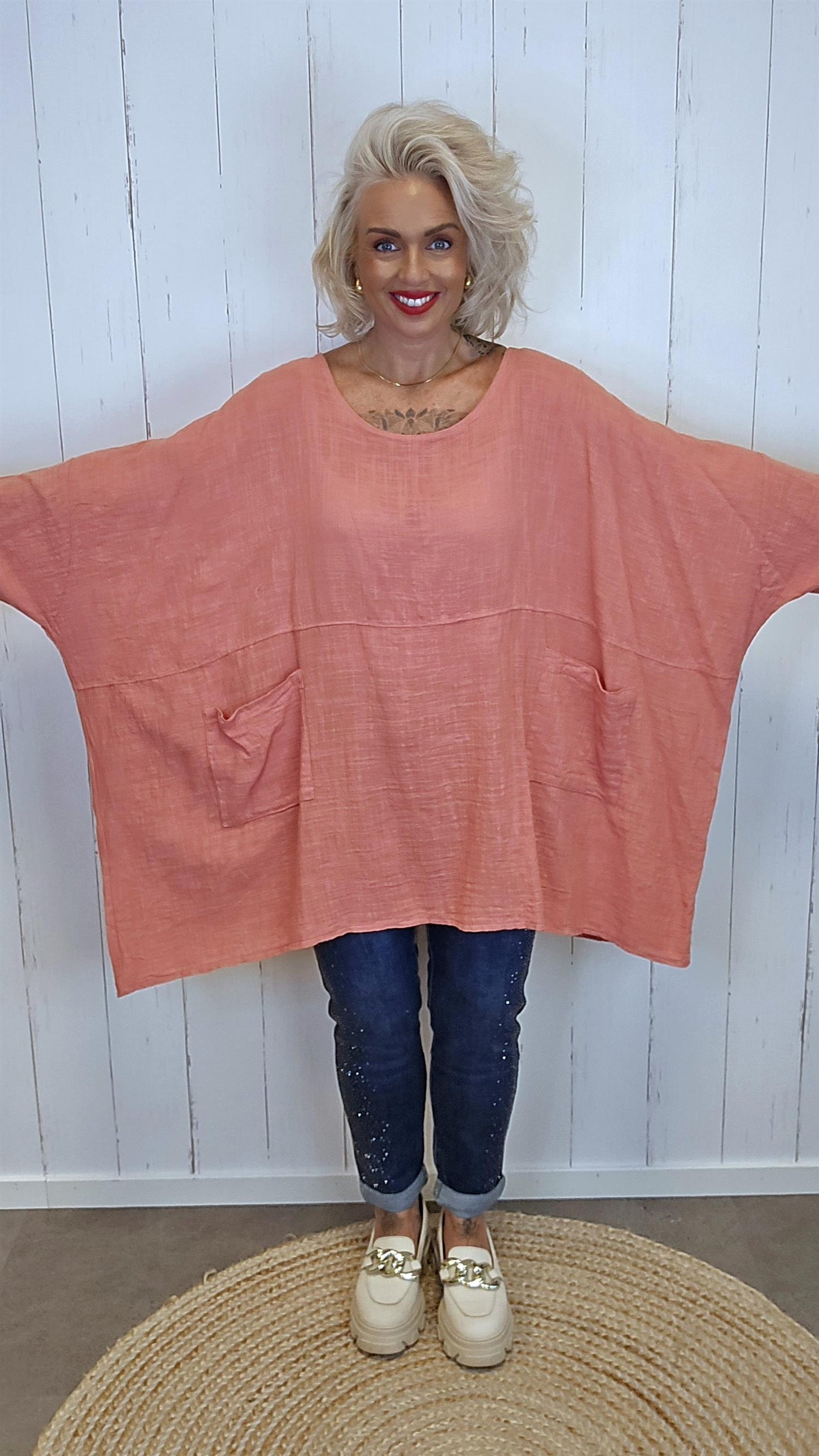 Melissa baggy topp brendt rosa