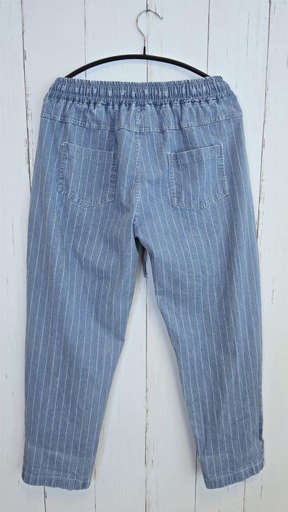 Bente stripet bukse