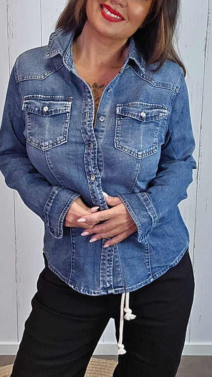Elisa denimskjorte