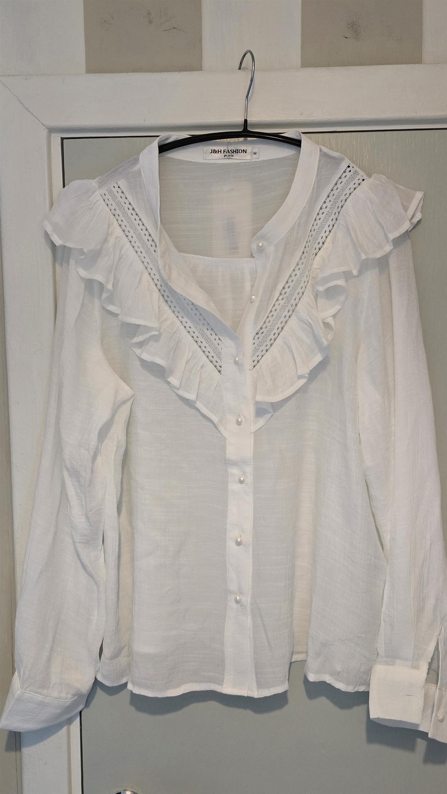 Amelia skjortebluse hvit