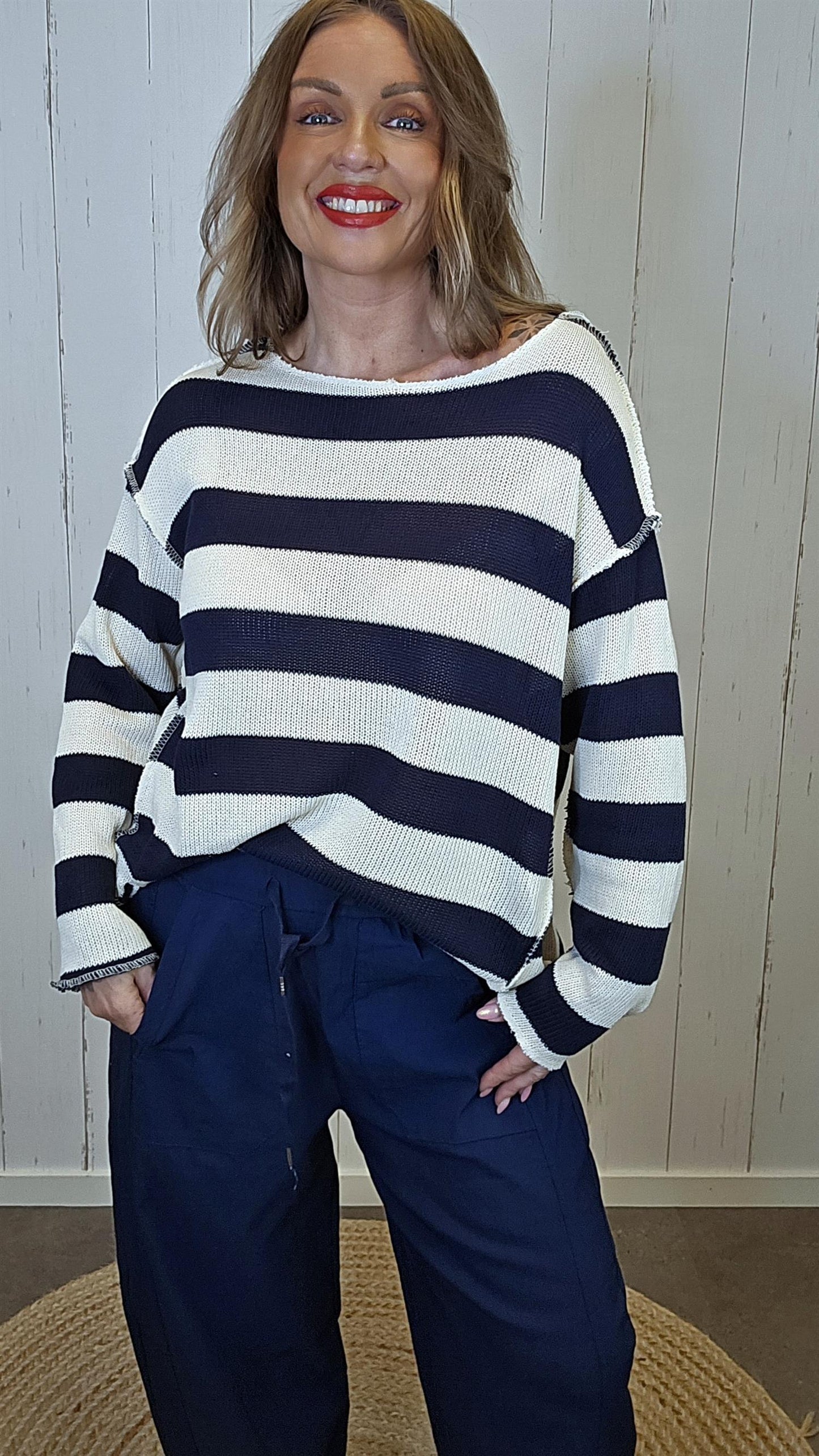Tiril genser navy