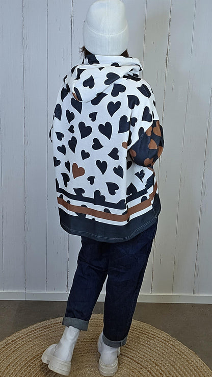 Sahara hettegenser med hjerte