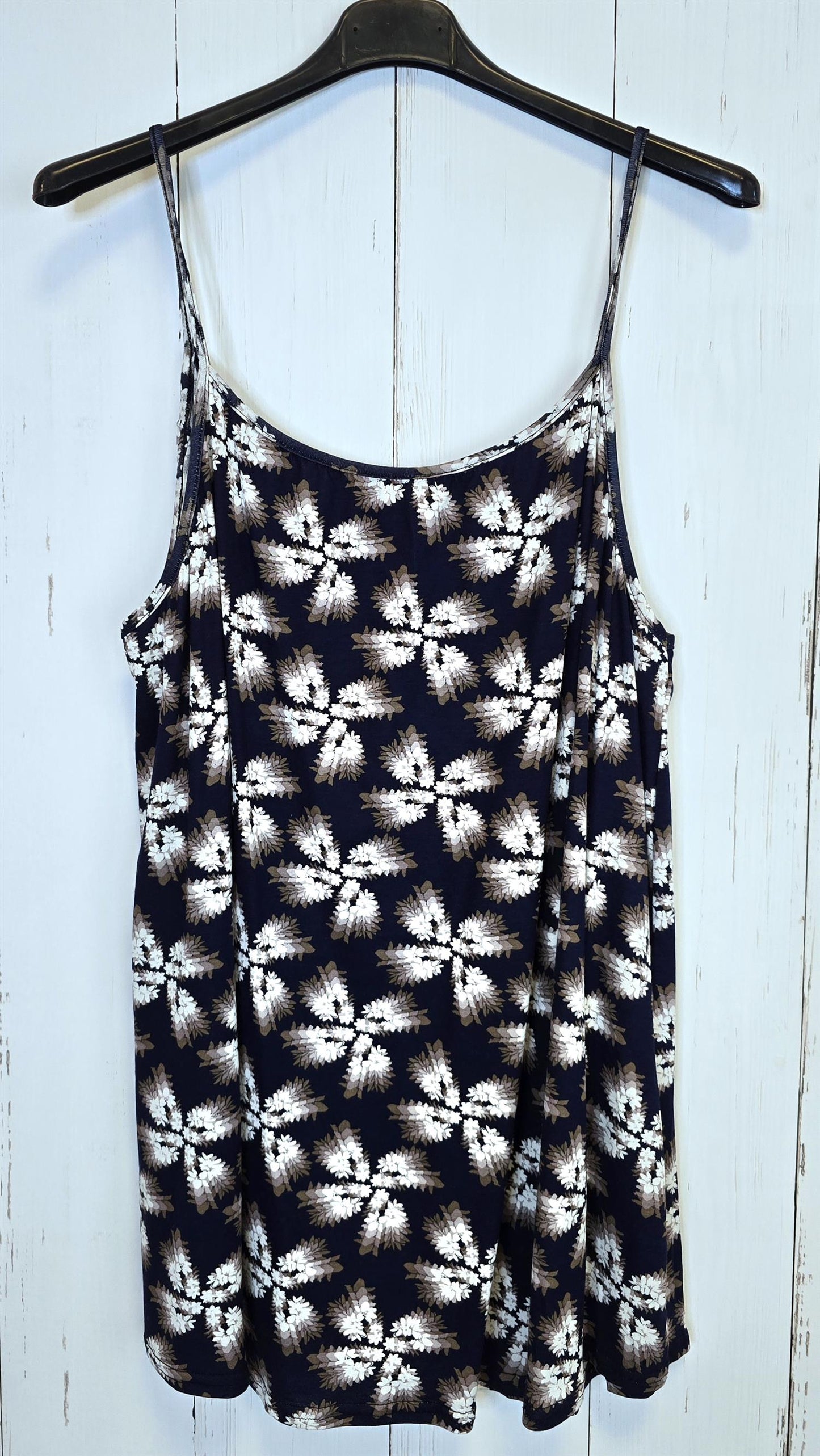 Klara singlet Blå med blomster