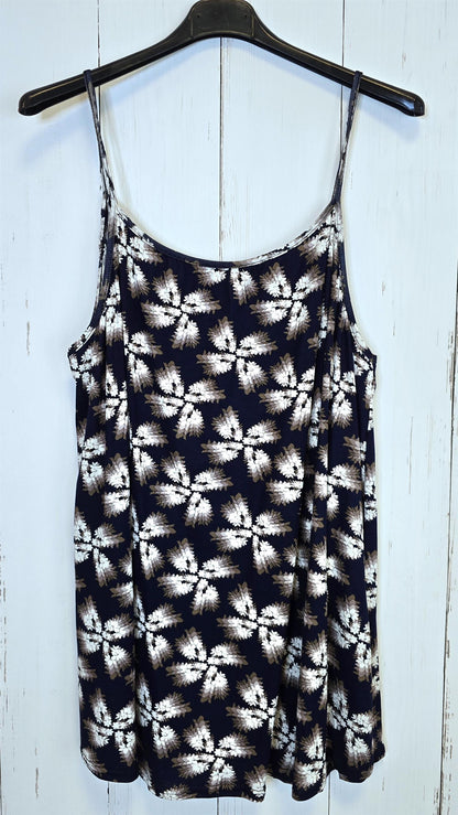 Klara singlet Blå med blomster