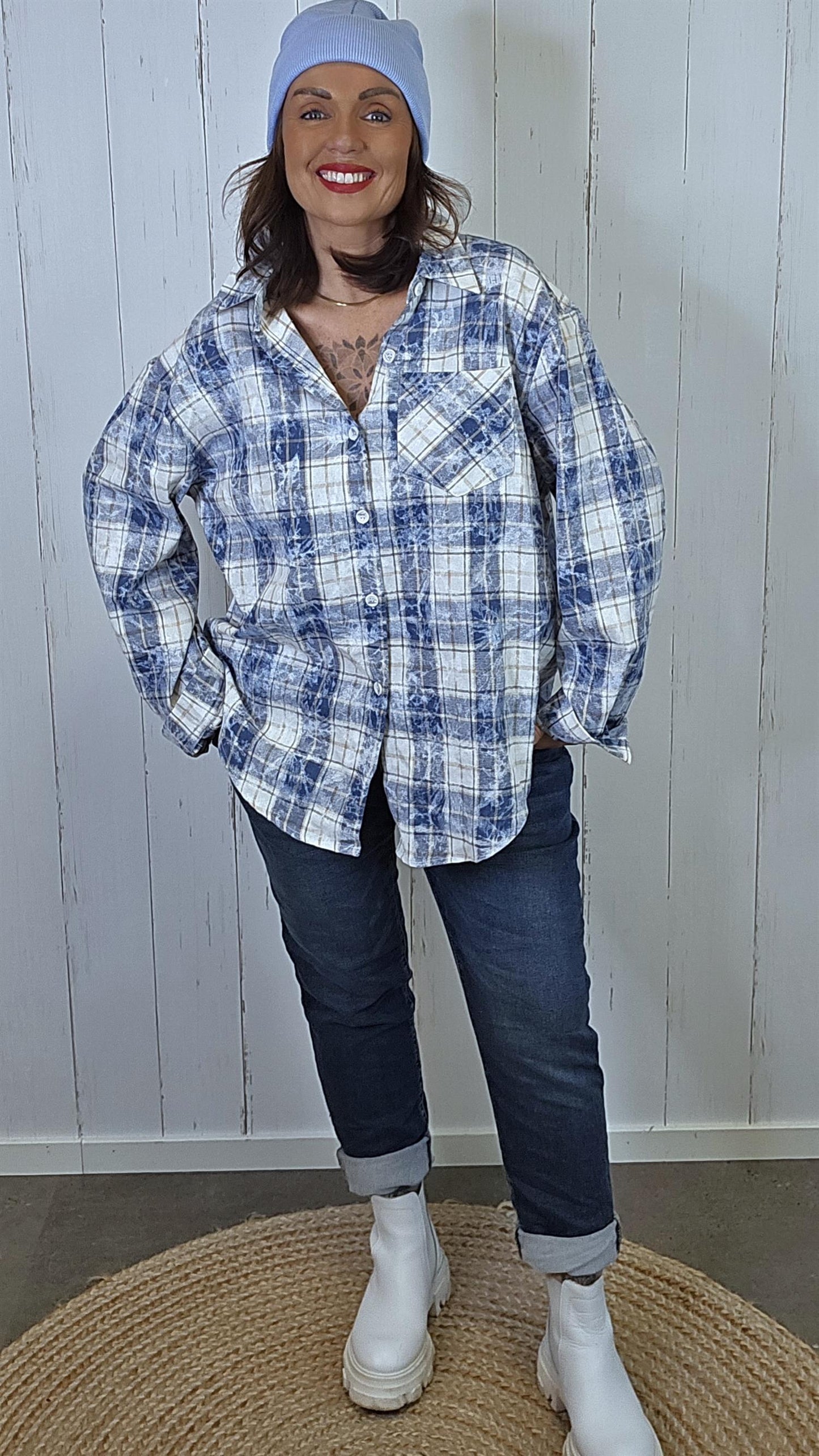 Stella Rute Skjorte blå