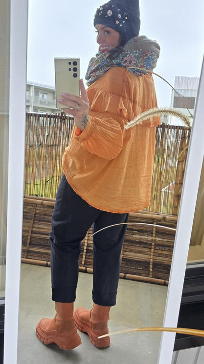 Kim skjorte rustorange