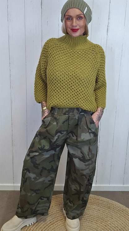 Bella camo cargobukse