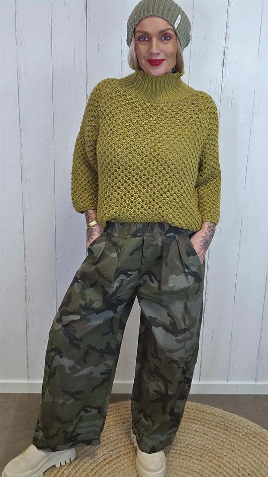 Bella camo cargobukse