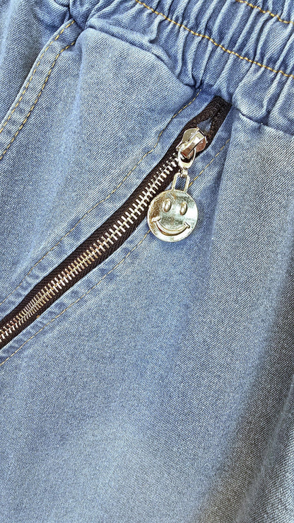 Stella denim joggebukse