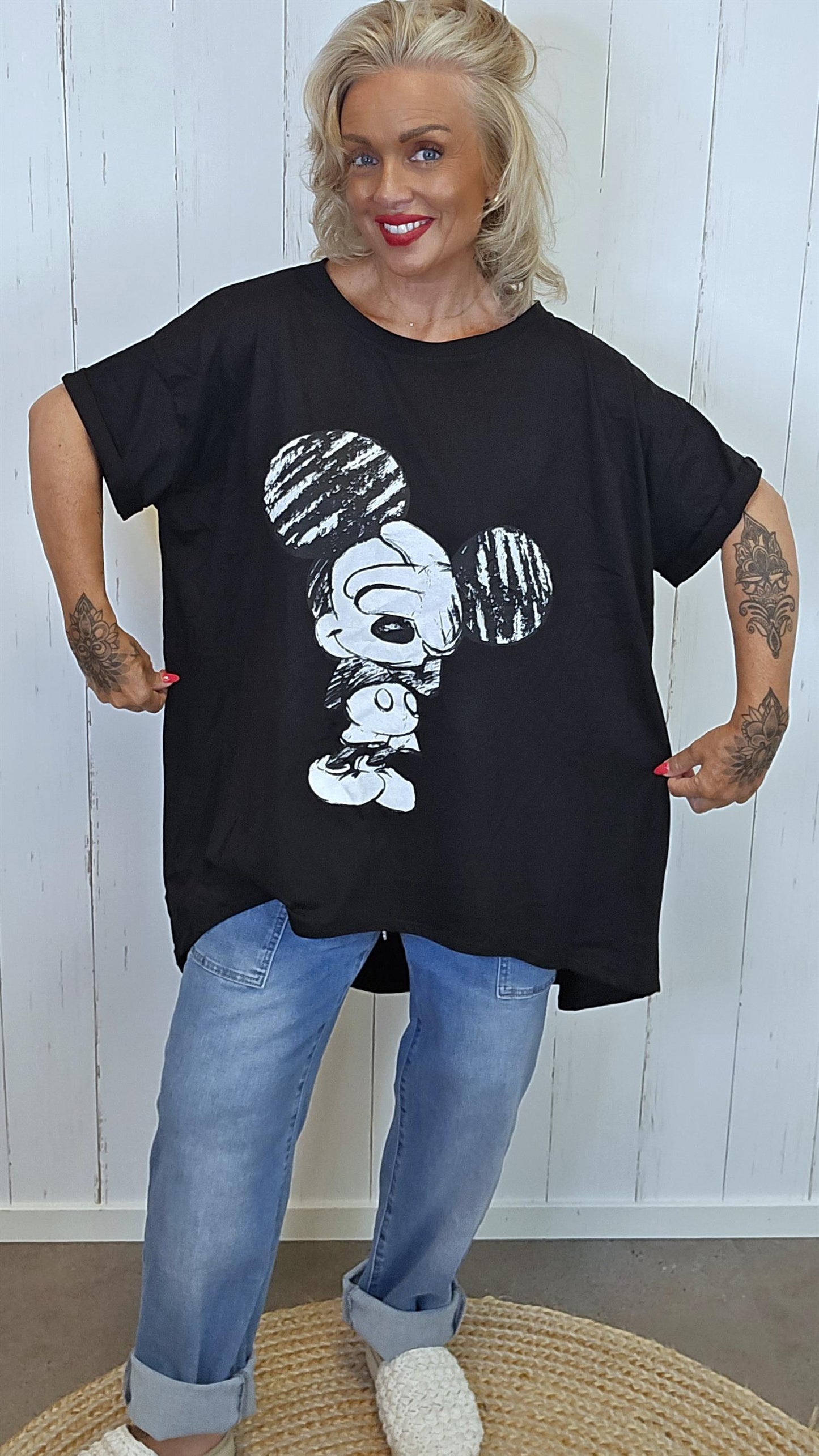 Mickey Mouse topp svart