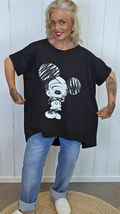 Mickey Mouse topp svart