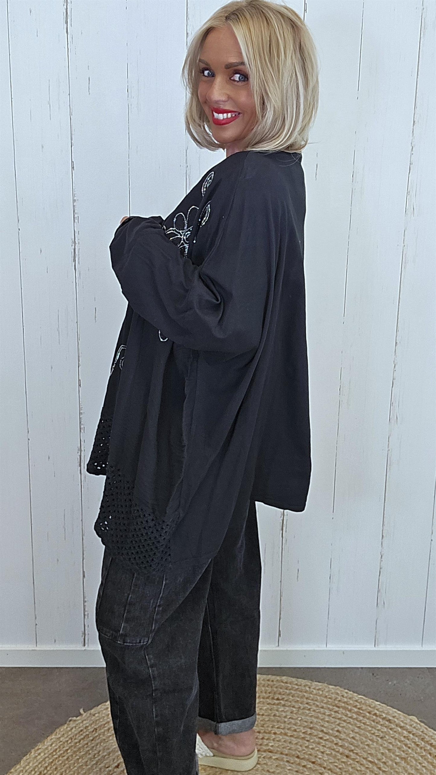 Giselle baggy topp svart