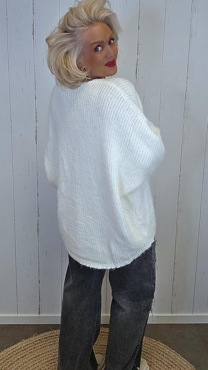 Stine genserjakke offwhite
