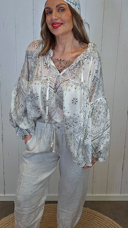 Iris lett bluse