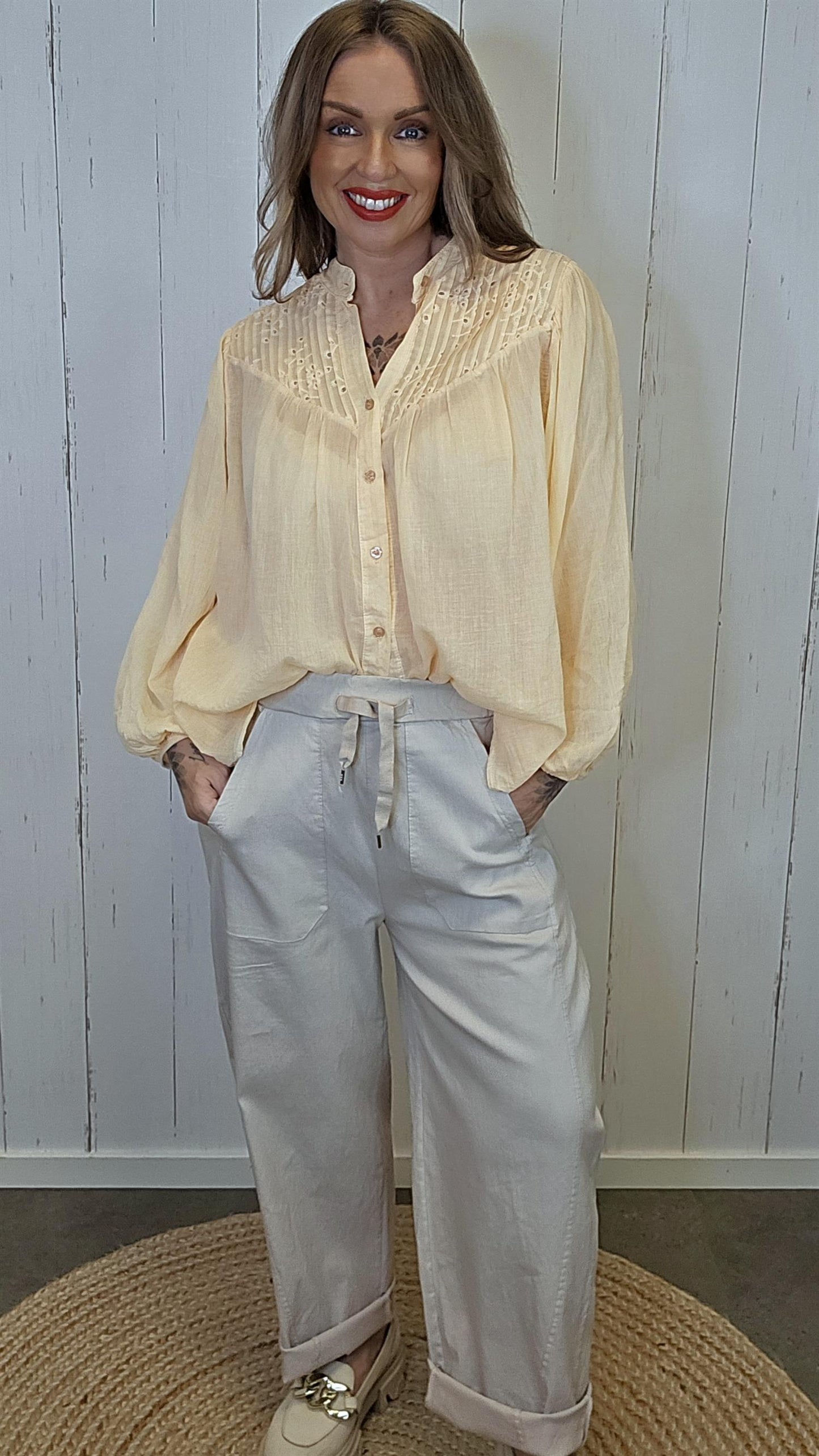 Alma skjorte Dus Orange