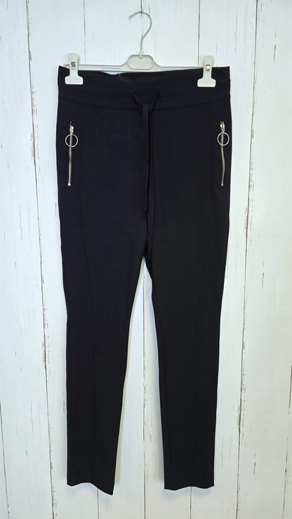 Anna skinny fit pant technical jersey black