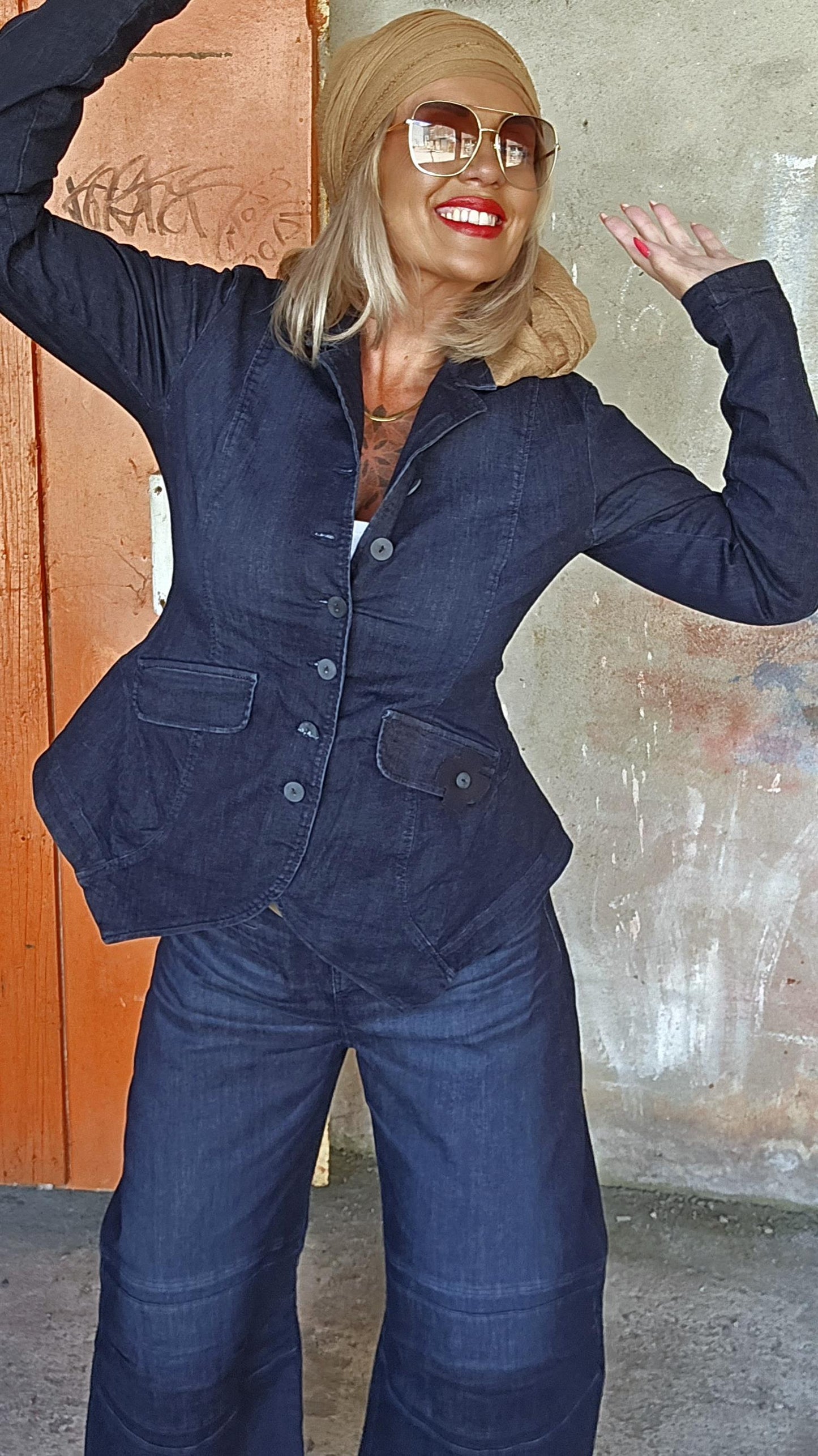 Blue edge jakke