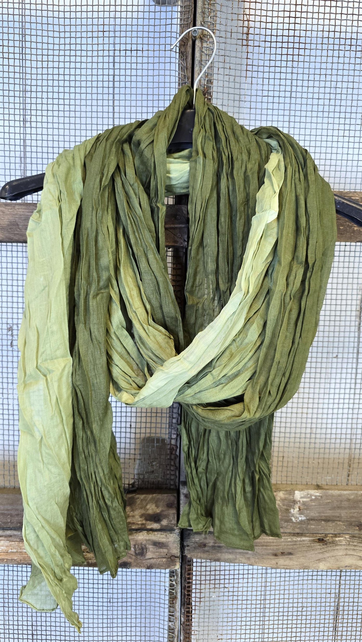 Crinkle skjerf grønn