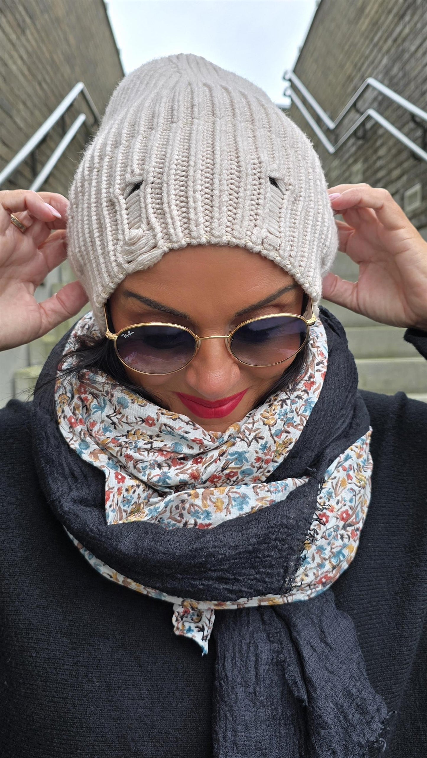 Sabrina Beanie Beige