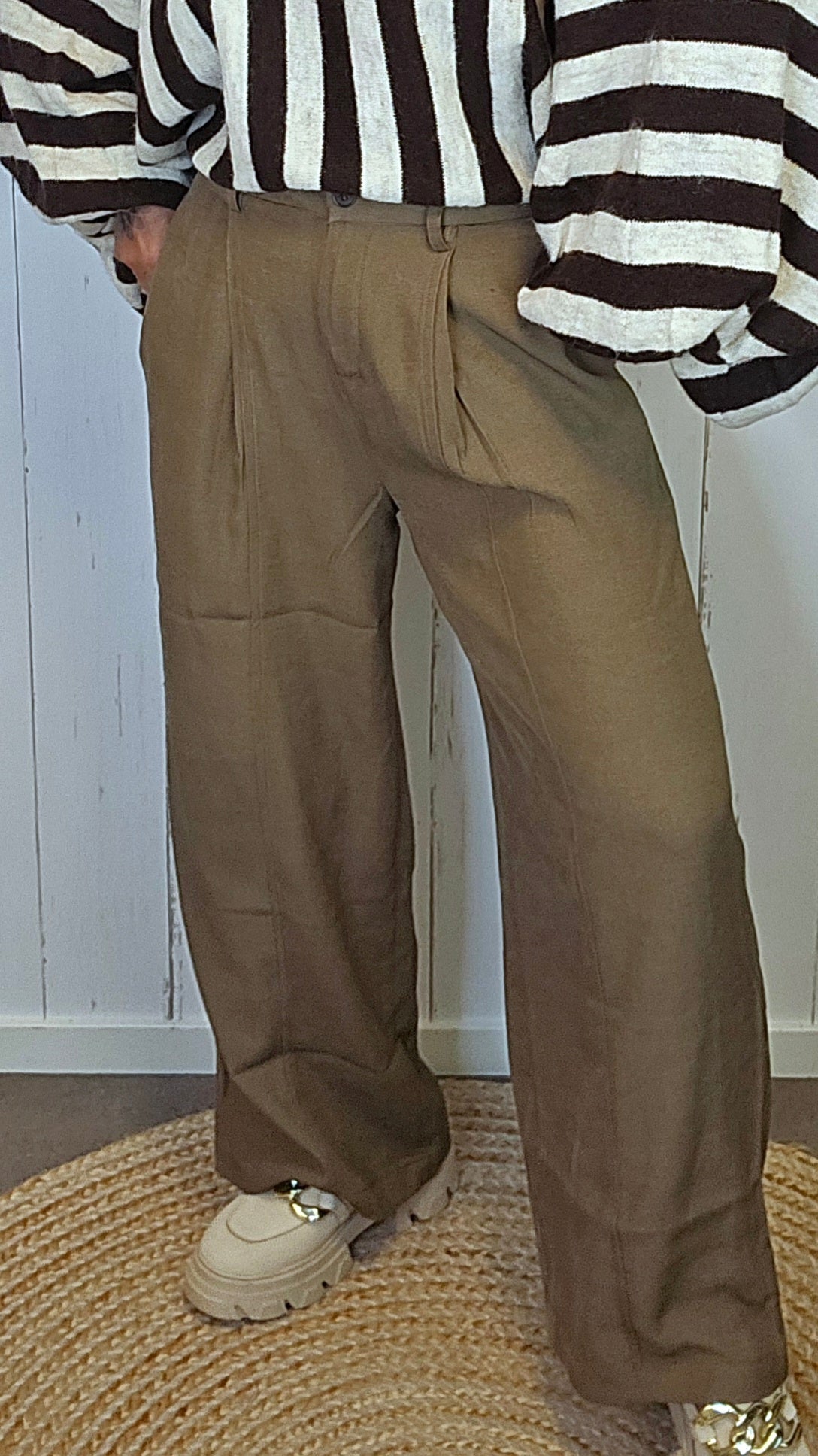 Stacy bukse camel