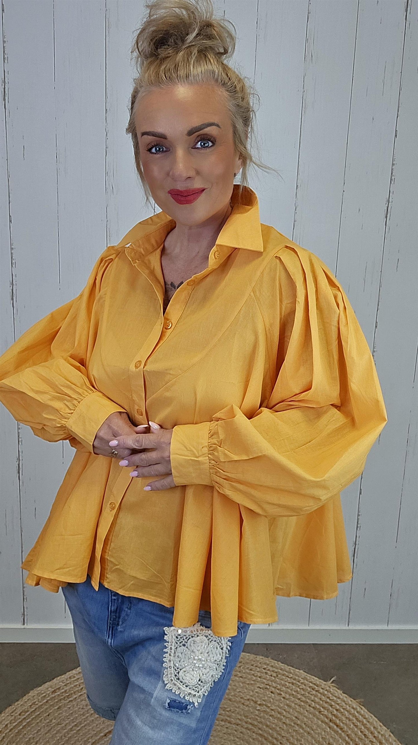 Mira skjorte orange
