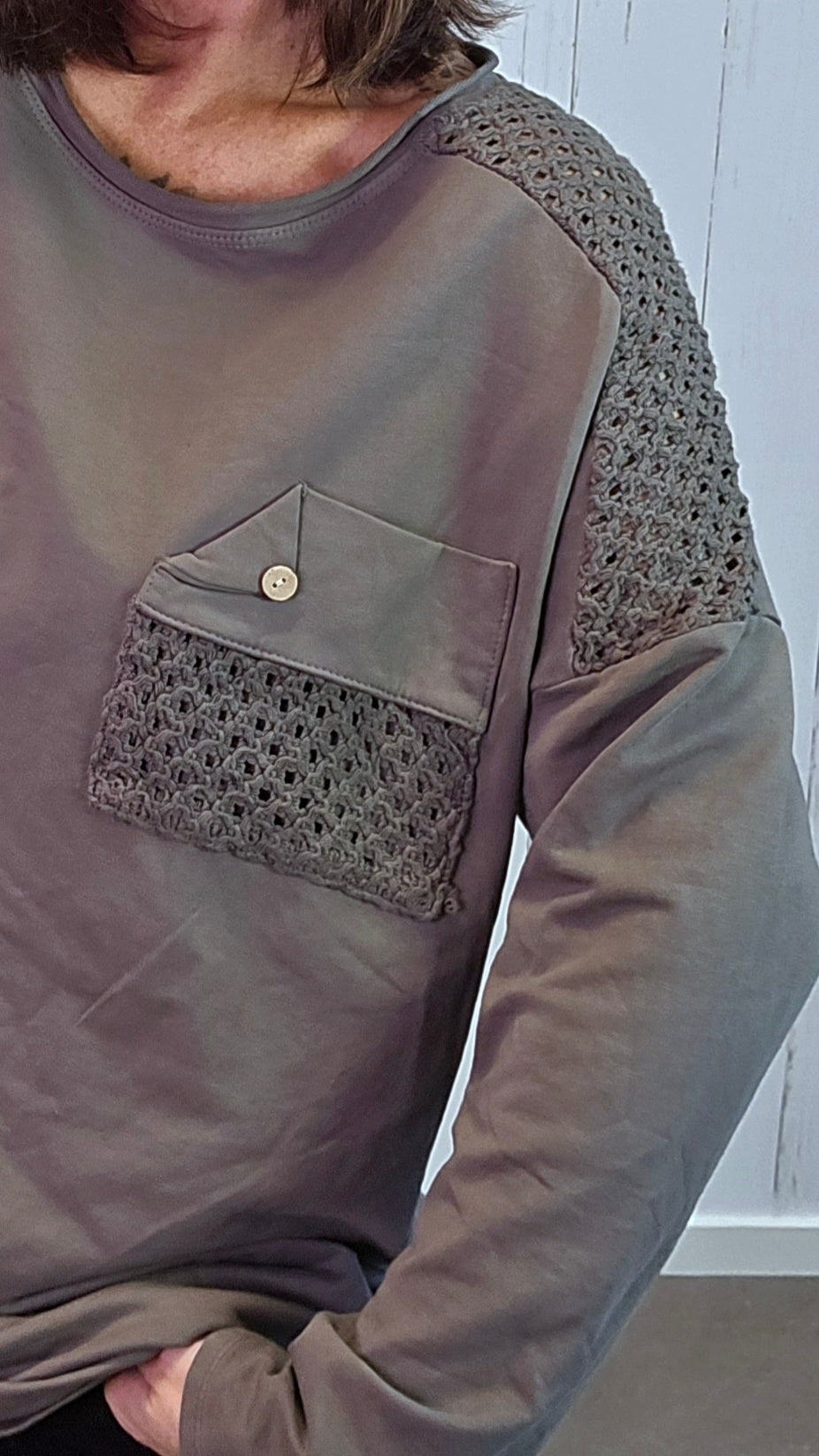 Elena topp taupe