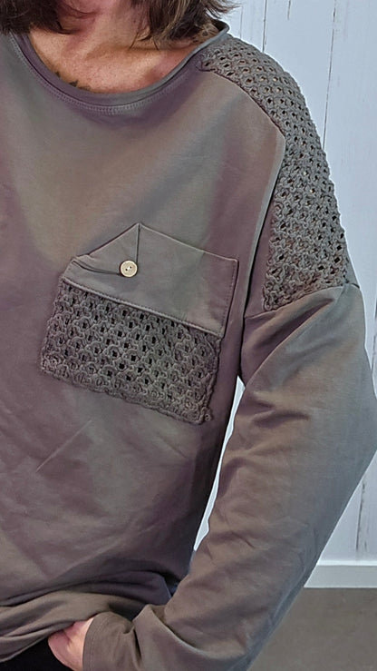 Elena topp taupe