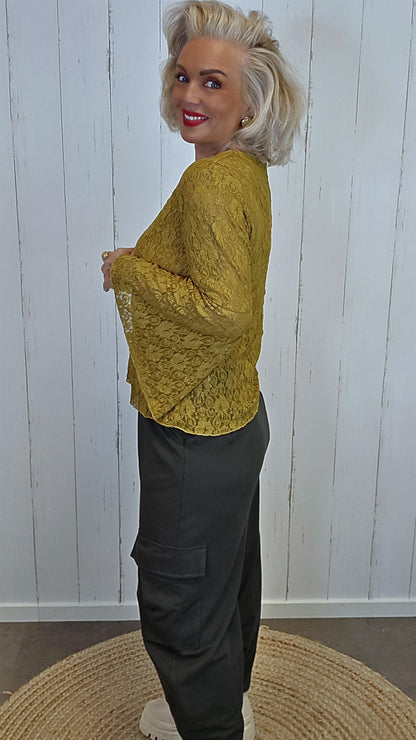 Emma blondetopp mustard