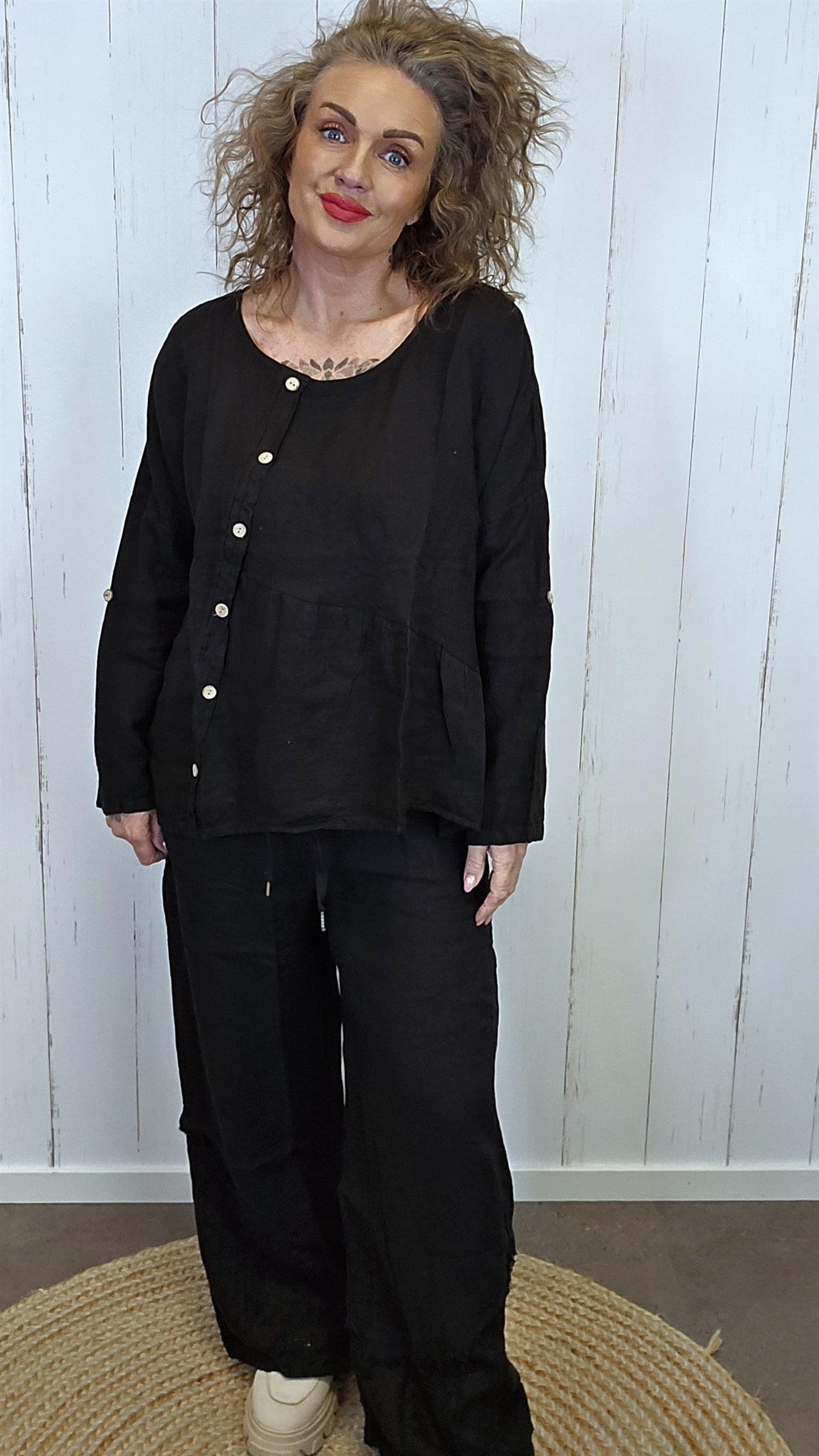 Iris lintopp svart