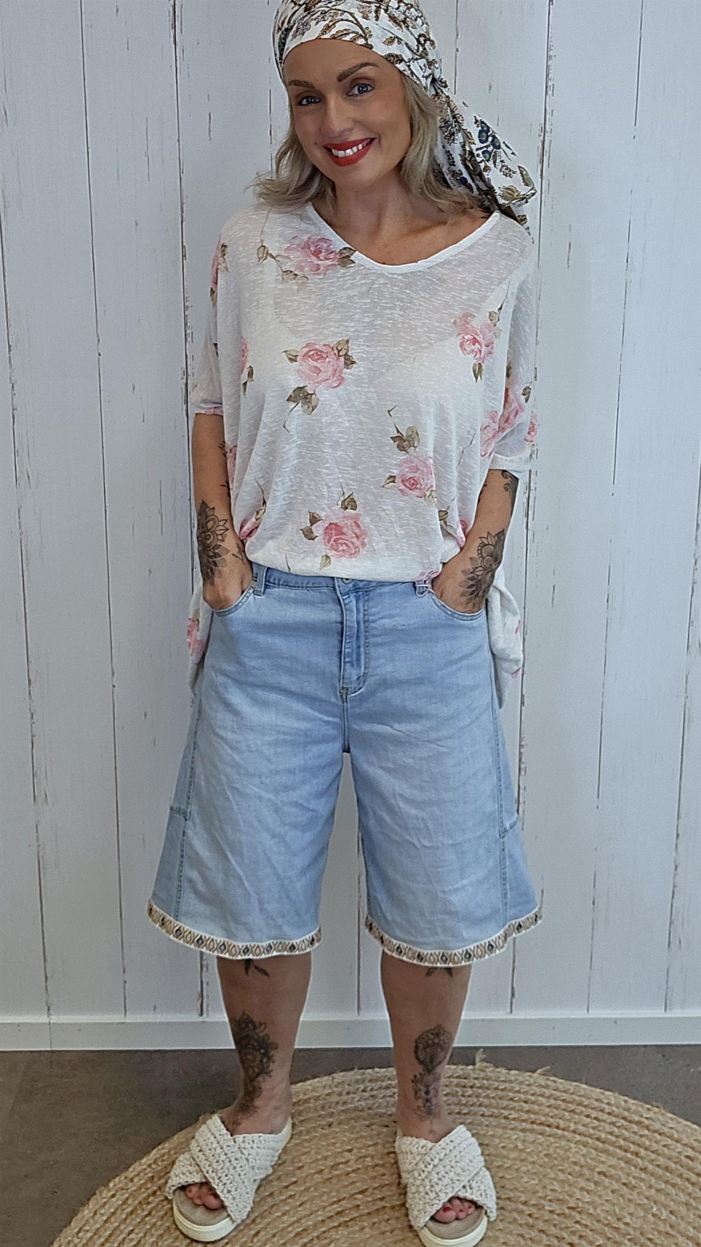 Della denim shorts