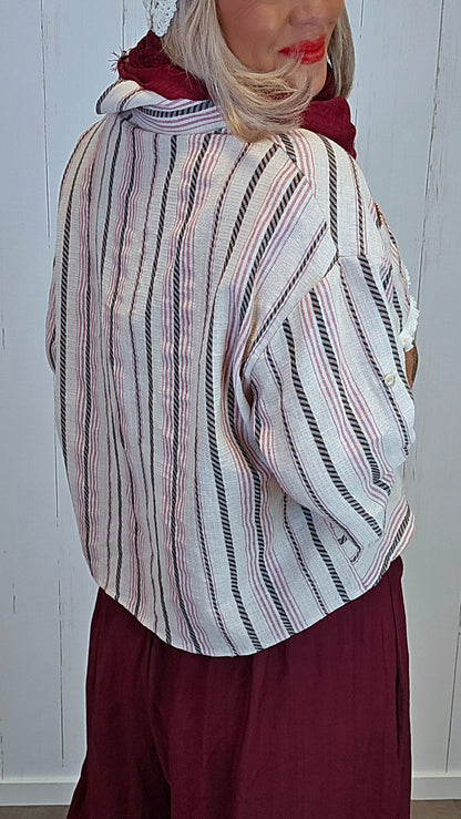 Kajsa skjorte med striper
