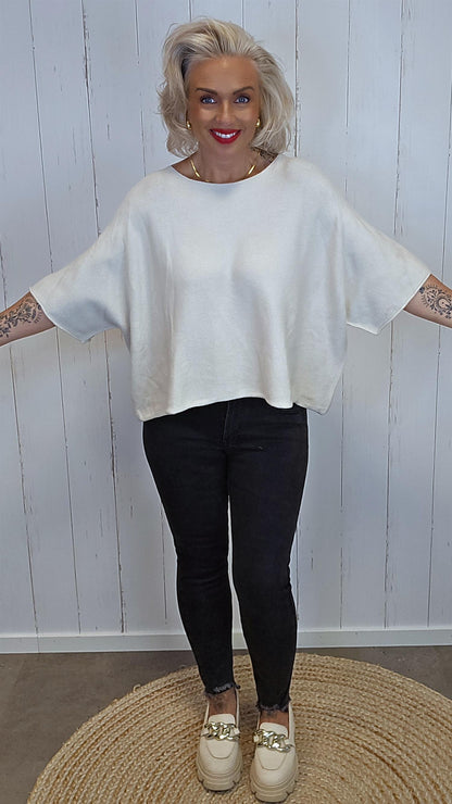 Luna genser topp beige