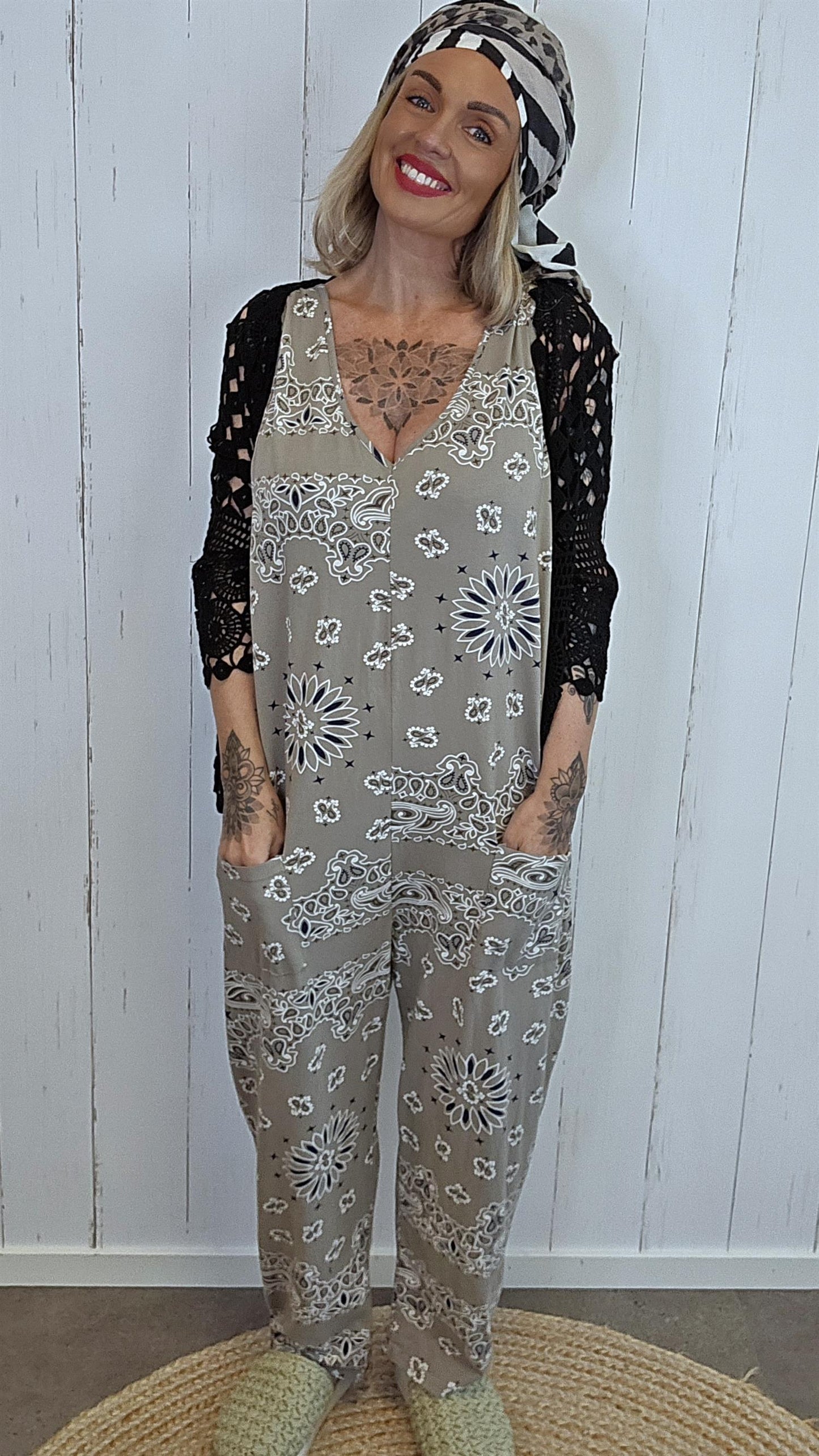 Frida jumpsuit taupe