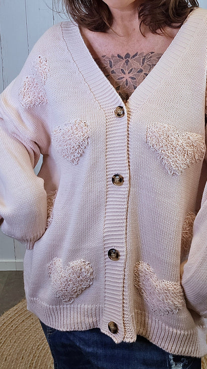 Dalia Strikket Jakke Dus Rosa