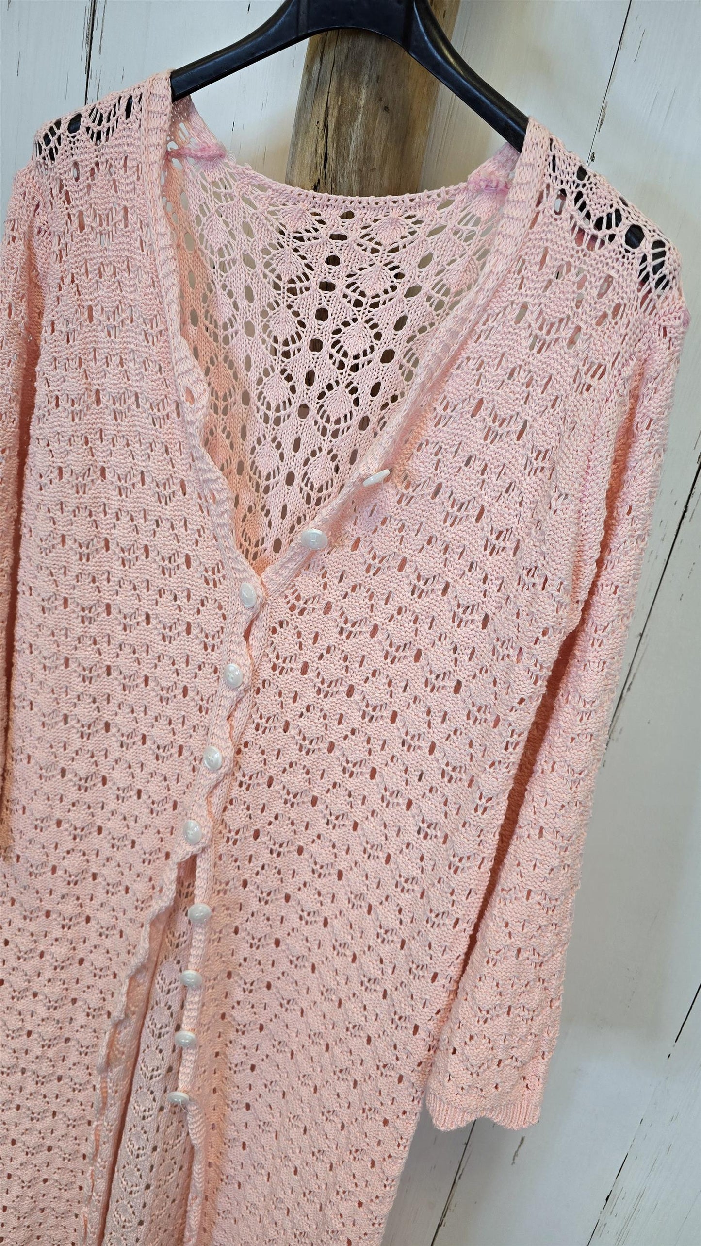 Solveig heklet kjole rosa