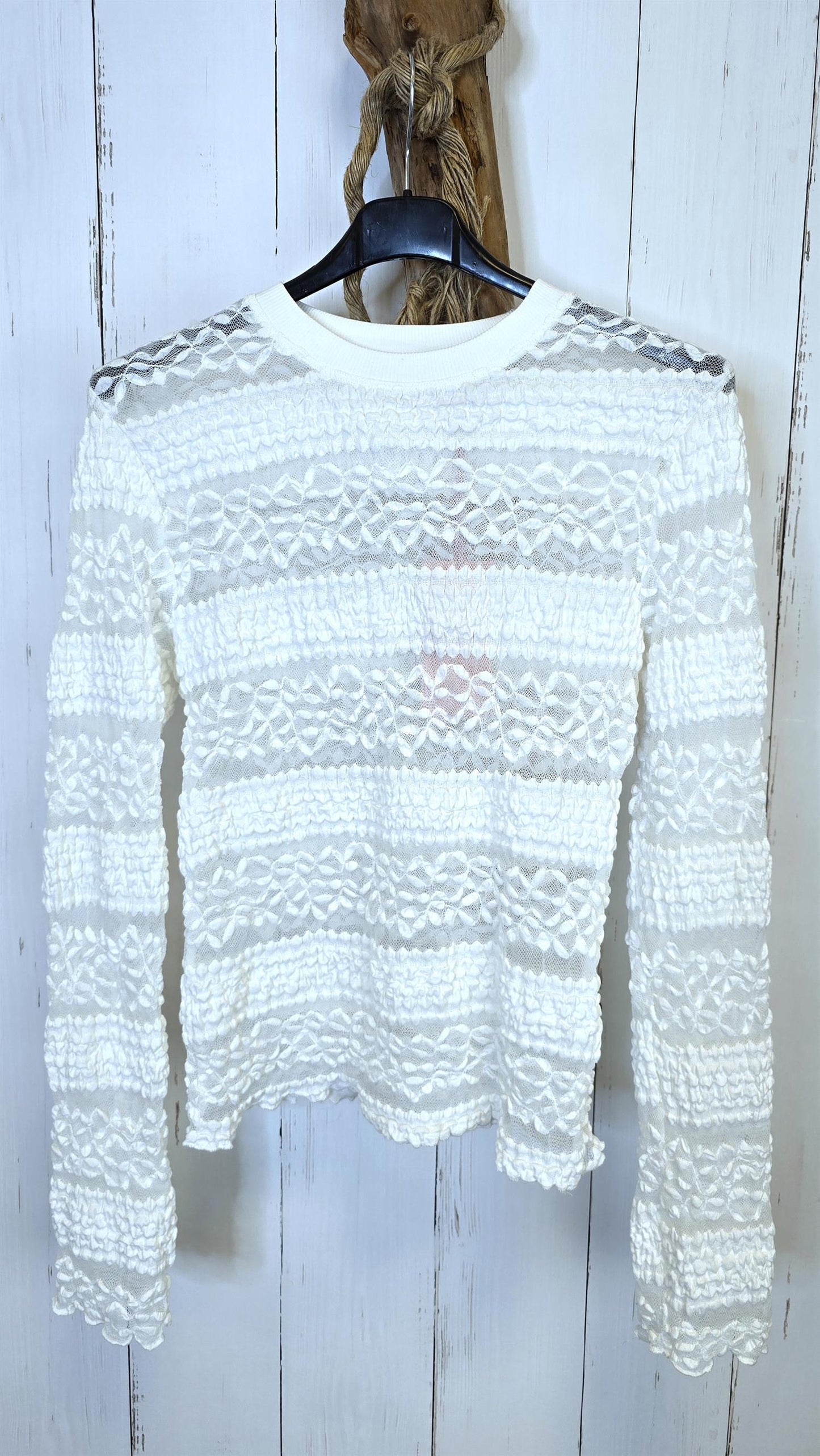 Emma blondetopp hvit