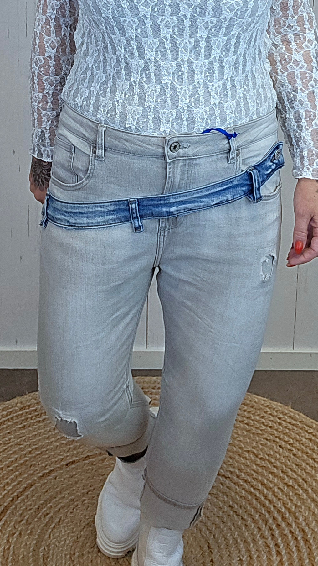 Vivian lysegrå jeans