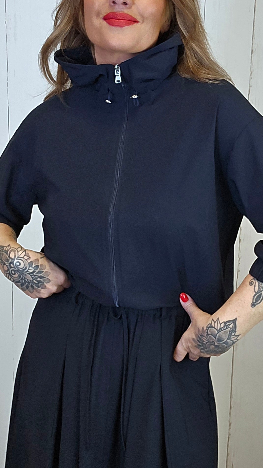 Tilia hettejakke navy