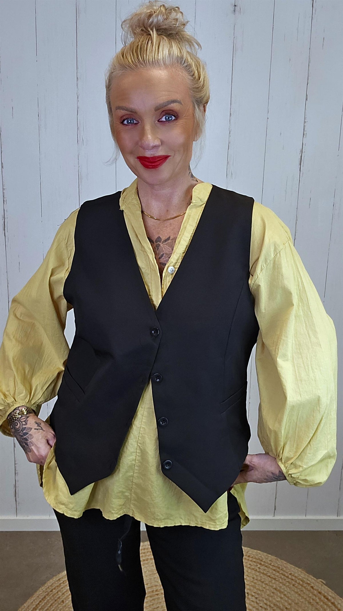 Wilma dressvest med V-hals