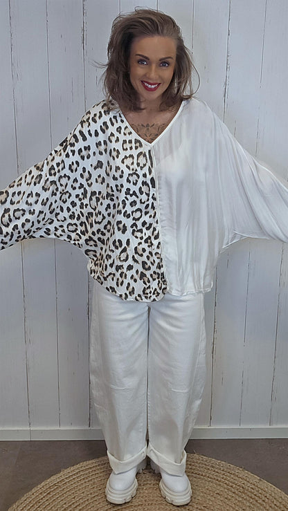 Miriam leo topp offwhite